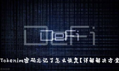 Tokenim密码忘记了怎么恢复？详解解决方案